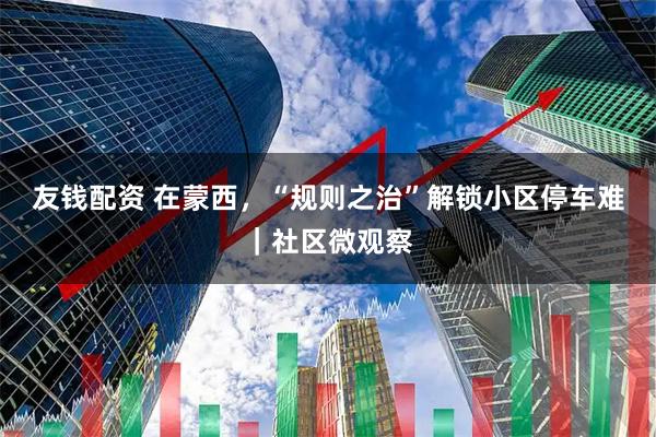 友钱配资 在蒙西，“规则之治”解锁小区停车难｜社区微观察